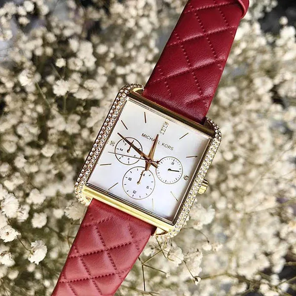 Đồng Hồ Nữ Michael Kors MK2770 32mm Màu Đỏ Trắng