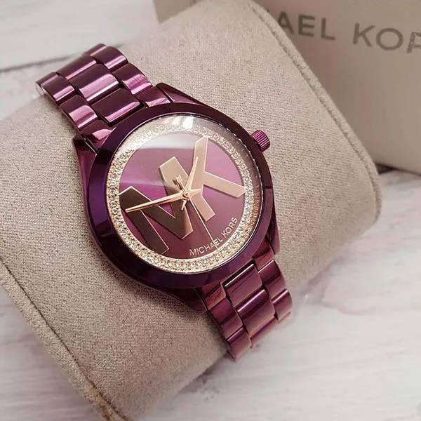 Đồng Hồ Nữ Michael Kors MK3764 33mm Màu Tím