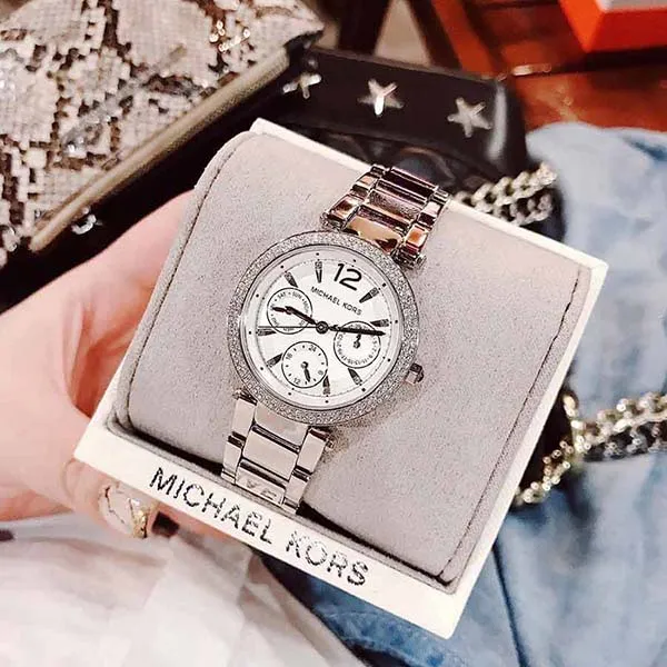Đồng Hồ Nữ Michael Kors MK6350 33mm Màu Bạc