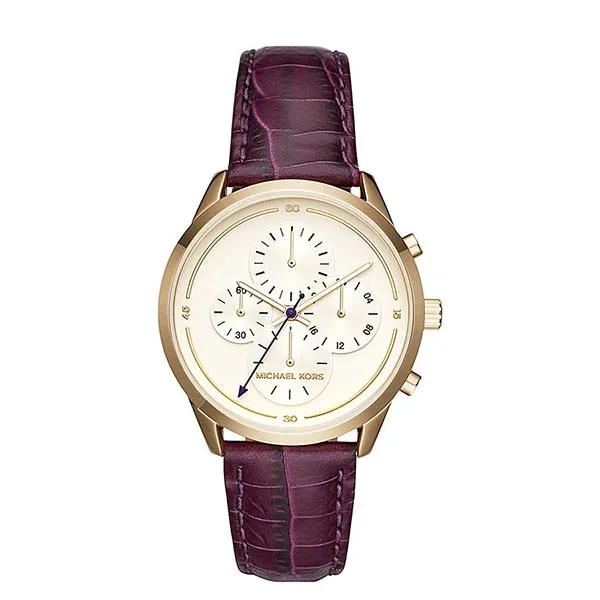 Đồng Hồ Nữ Michael Kors MK Slater 40mm 74184 Màu Tím Vàng