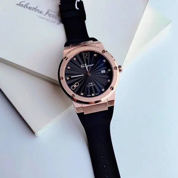 Đồng Hồ Nữ Salvatore Ferragamo F-80 Classic Quartz SFDT01720 Màu Đen