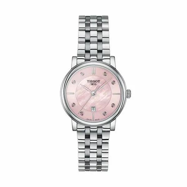 Đồng Hồ Nữ Tissot T122.210.11.159.00 Dây Thép Không Gỉ 30mm Màu Bạc Hồng