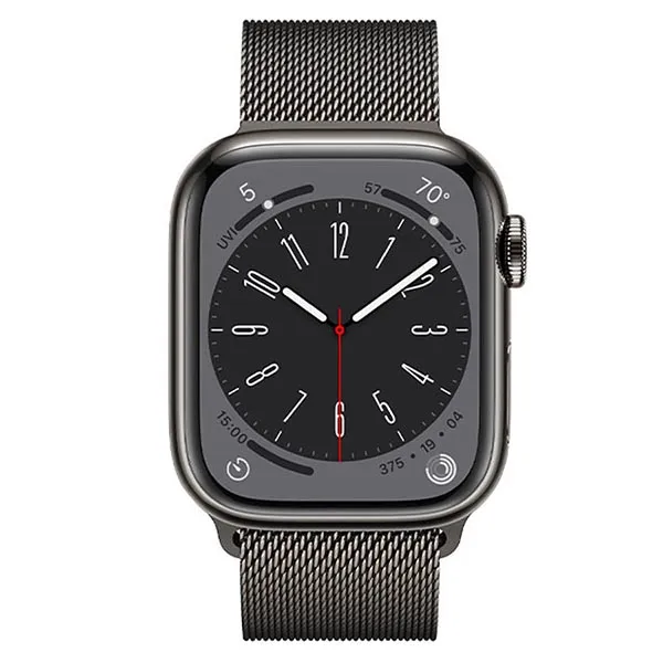 Đồng Hồ Thông Minh Apple Watch S8 LTE 41mm Dây Thép Màu Đen - Đồng hồ - Vua Hàng Hiệu