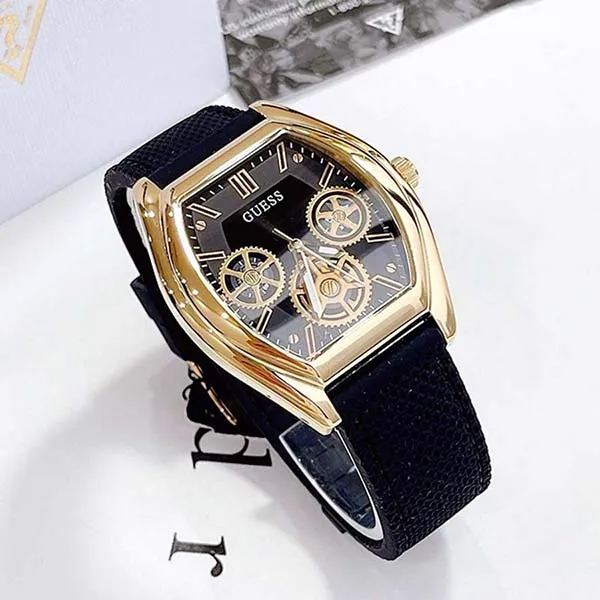 Đồng Hồ Unisex Guess Màu Đen Vàng