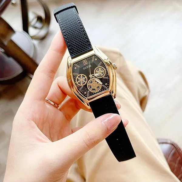 Đồng Hồ Unisex Guess Màu Đen Vàng