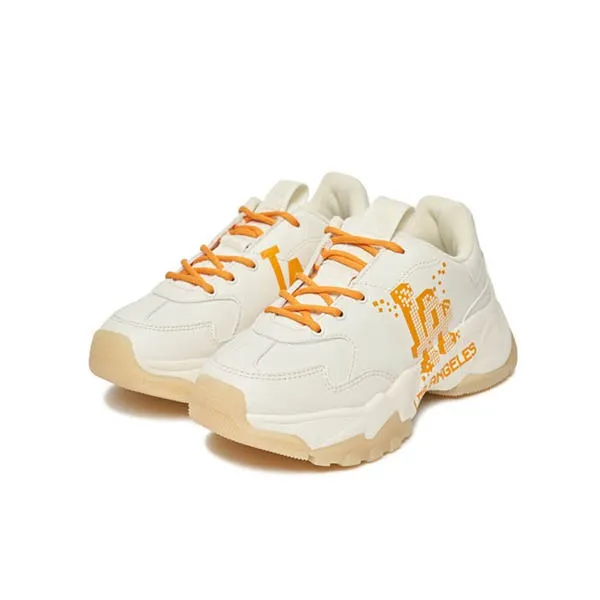 Giày MLB Bigball Chunky Pixel LA Dodgers 3ASHCD22N-07ORS Màu Trắng Phối Vàng Size 250