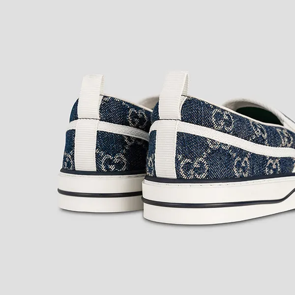 Giày Slip On Nam Gucci Men's Tennis 1977 Slip On Sneaker 643489 2KQ20 Màu Xanh Denim Size 5.5 - Giày - Vua Hàng Hiệu