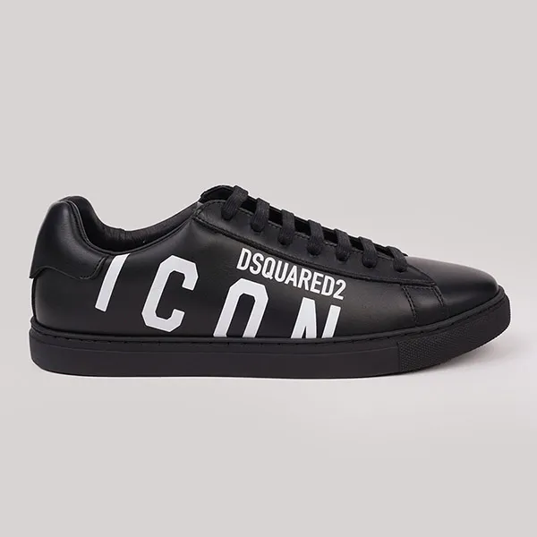 Giày Sneaker Dsquared2 Icon Logo Tennis Leather 202431LSN000002 M063 Màu Đen Size 41