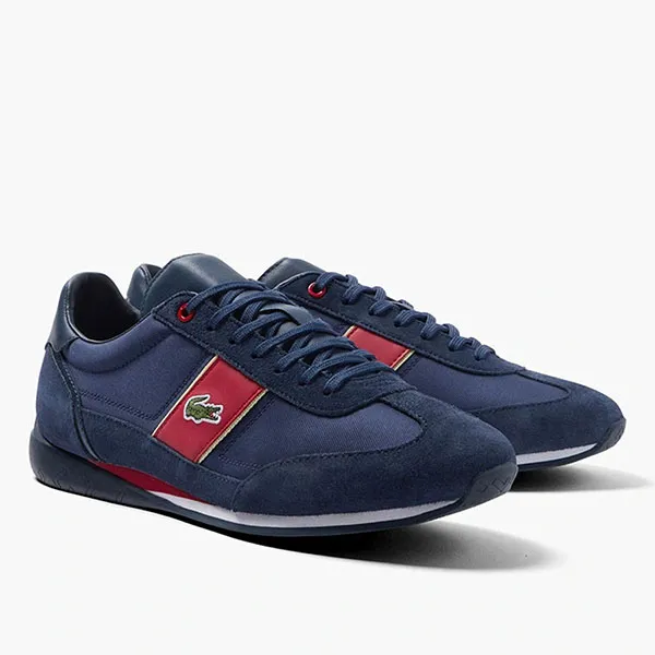 Giày Thể Thao Lacoste Angular Textile And Leather 222 Màu Xanh Navy Size 42 - Giày - Vua Hàng Hiệu