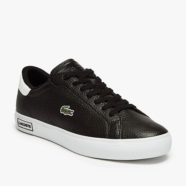 Giày Thể Thao Lacoste Powercourt Leather 0721 Màu Đen Size 42 - 3