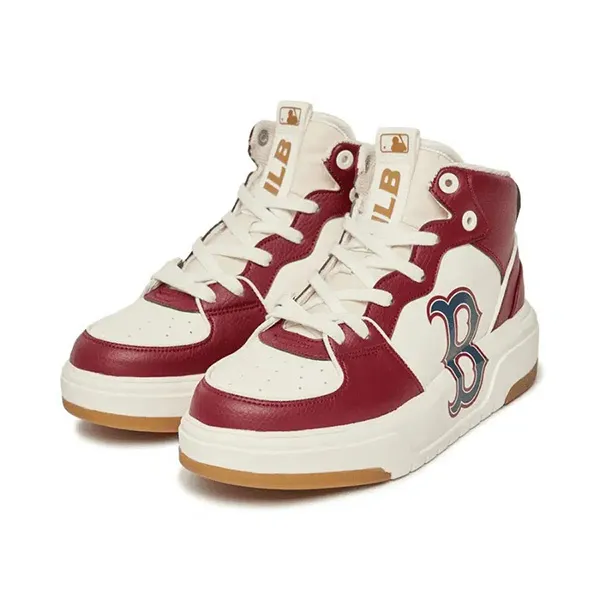 Giày Thể Thao MLB Chunky Liner High Boston Red Sox 3ASXCB12N-43WIS Màu Trắng Đỏ Size 230 - Giày - Vua Hàng Hiệu
