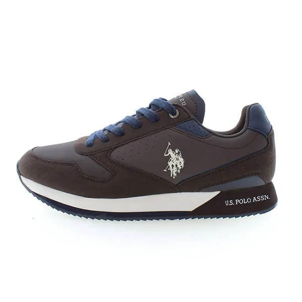 Giày Thể Thao Nam U.S. Polo Assn. NOBIL003MBHY3_MARRONE_DBR001 Màu Nâu Size 42 - Giày - Vua Hàng Hiệu