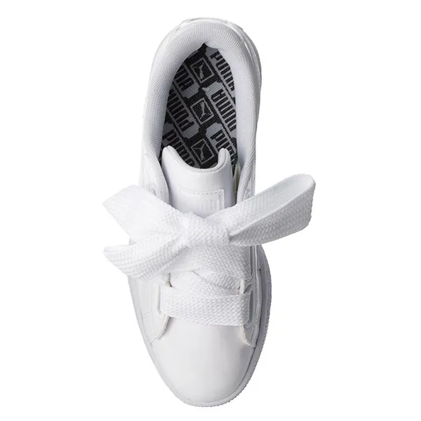 Giày Thể Thao Puma Basket Heart Patent Leather White 363073-02 Màu Trắng Size 35.5 - 4