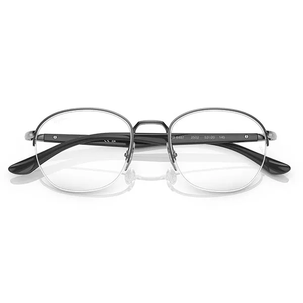 Gọng Kính Unisex Ray-Ban 0RX6487 250250.C Màu Đen Khói Size 50 - Kính mắt - Vua Hàng Hiệu