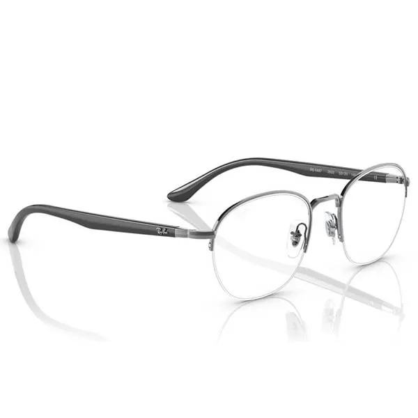 Gọng Kính Unisex Ray-Ban 0RX6487 250252.C Màu Đen Khói Size 52