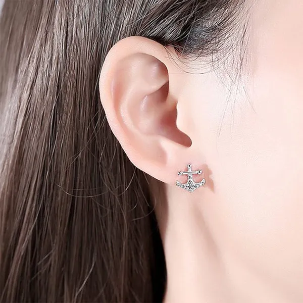 Khuyên Tai LiLi Jewelry Pirates Of The Caribbean Đính Đá CZ Lili_587193 Màu Bạc
