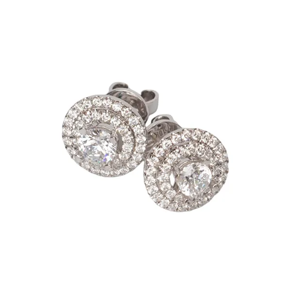 Khuyên Tai Sherlyn Diamond B292#14(18) Vàng Trắng 18k Đính Kim Cương Màu Trắng