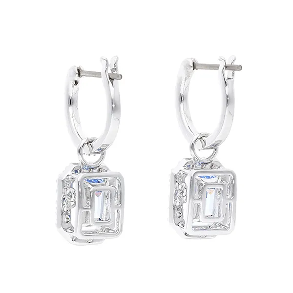 Khuyên Tai Swarovski Earrings Millenia 5619500 Silver Màu Bạc Xanh
