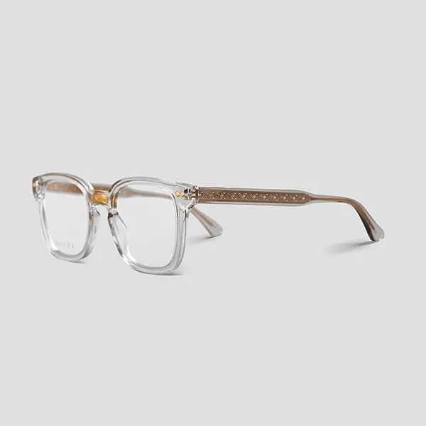 Kính Mắt Cận Gucci Transparent Grey GG01840 005 Màu Xám Trắng