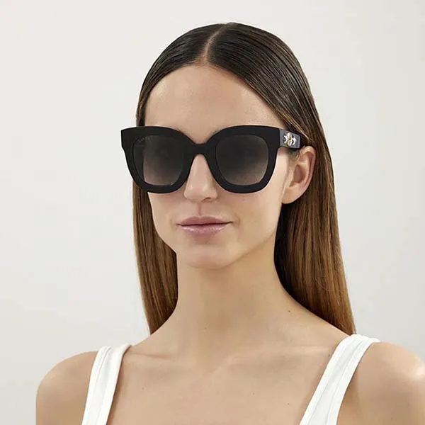 Kính Mát Gucci Square Sunglasses GG0208S 001 49 Màu Đen Gradient
