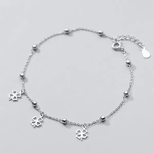 Lắc Chân LiLi Jewelry Hình Cỏ 4 Lá Lili_977994 Màu Bạc - Trang sức - Vua Hàng Hiệu