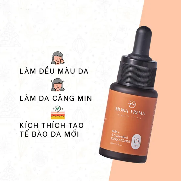 Tẩy Tế Bào Chết Mona Frema MPA + + 3.5 SteroPeel Exfoli-Toner 15% 30ml
