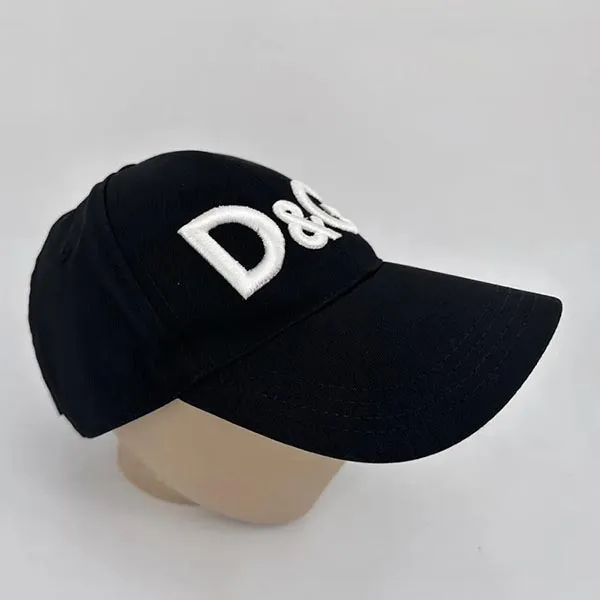 Mũ Dolce & Gabbana D&G Logo Embroidered Black GH590Z GE962 N0000 Màu Đen Size 60