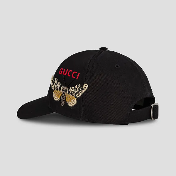 Mũ Gucci Moth New York Yankees Baseball 538565 4HE20 Màu Đen - Mũ nón - Vua Hàng Hiệu