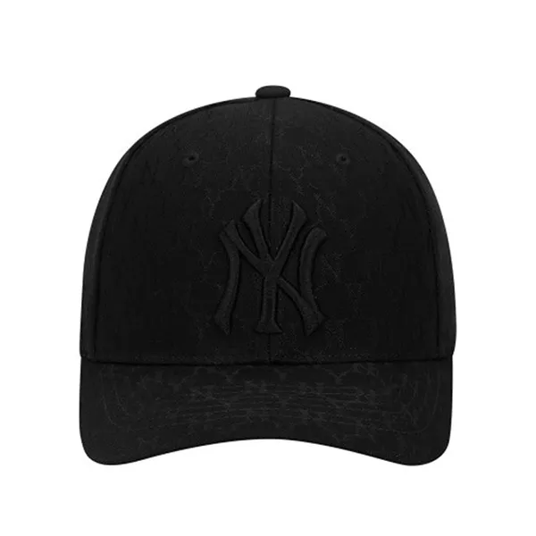 Mũ MLB Monogram Jacquard Structure Ball Cap New York Yankees 32CPFC111-50L Màu Đen