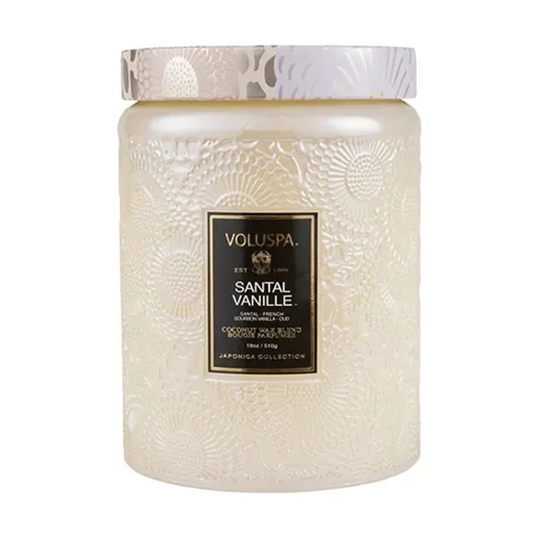 Nến Thơm Voluspa Santal Vanille – Large Jar Candle 510g - Nến thơm - Vua Hàng Hiệu