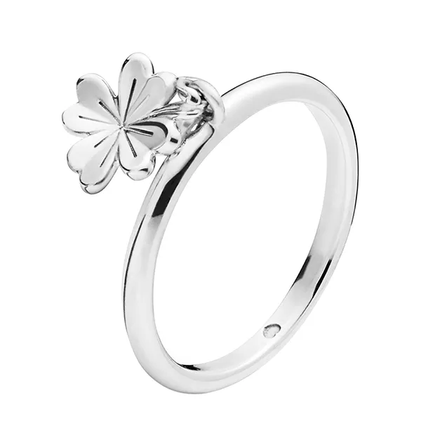 Nhẫn Pandora Dangling Four-Leaf Clover 197938 Màu Bạc Size 48