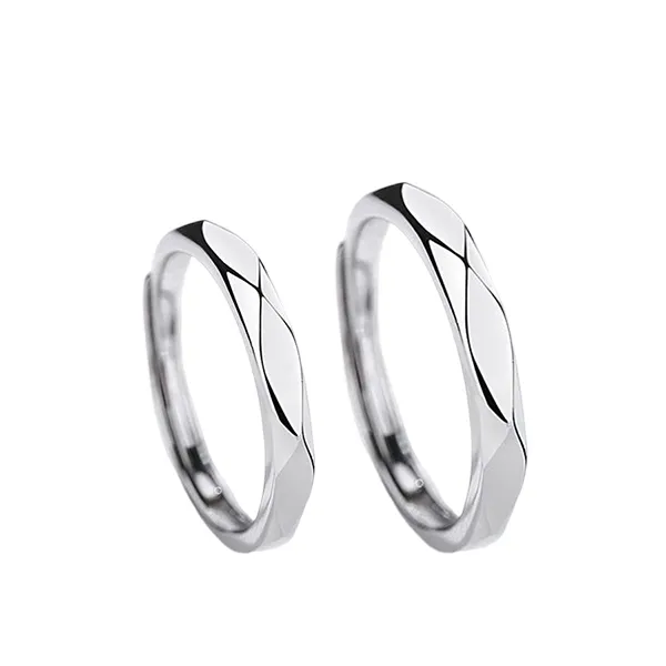 Nhẫn Đôi LiLi Jewelry Basic White Lili_399421 Màu Bạc - Trang sức - Vua Hàng Hiệu