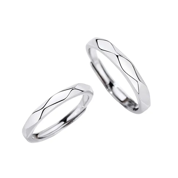 Nhẫn Đôi LiLi Jewelry Basic White Lili_399421 Màu Bạc - Trang sức - Vua Hàng Hiệu