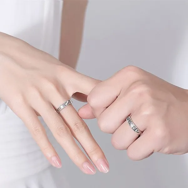 Nhẫn Đôi LiLi Jewelry Hình Cá Voi Và Hươu Lili_145122 Màu Bạc