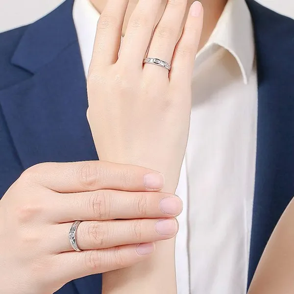 Nhẫn Đôi LiLi Jewelry Infinity Love Đính Đá CZ Lili_524371 Màu Bạc - Trang sức - Vua Hàng Hiệu