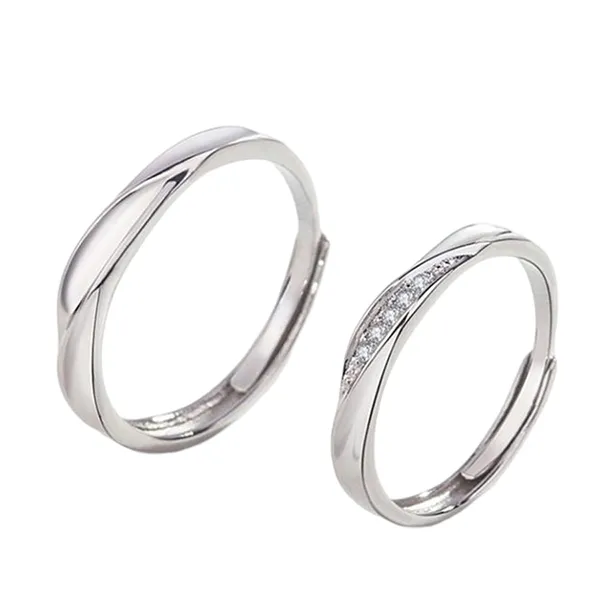 Nhẫn Đôi LiLi Jewelry Khắc Tên Chữ Theo Yêu Cầu Couple Lili_811557 Màu Bạc - Trang sức - Vua Hàng Hiệu