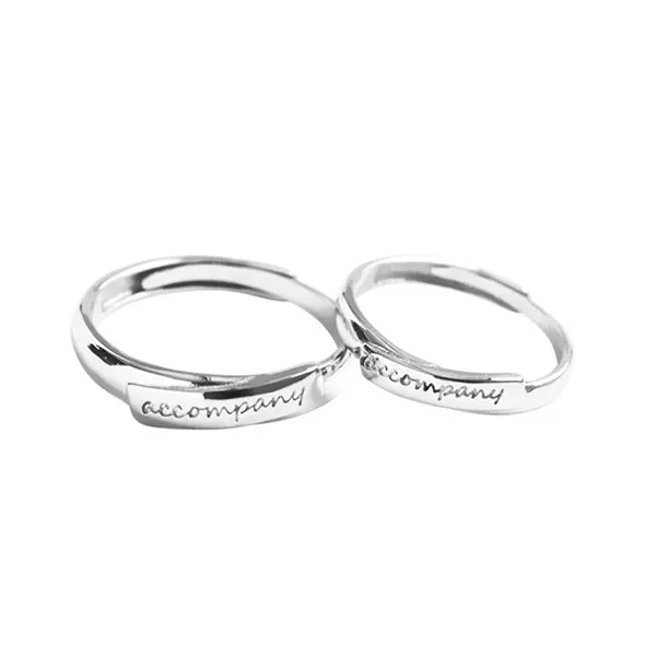Nhẫn Đôi LiLi Jewelry Khắc Tên Chữ Theo Yêu Cầu Lili_888464 Màu Bạc - Trang sức - Vua Hàng Hiệu