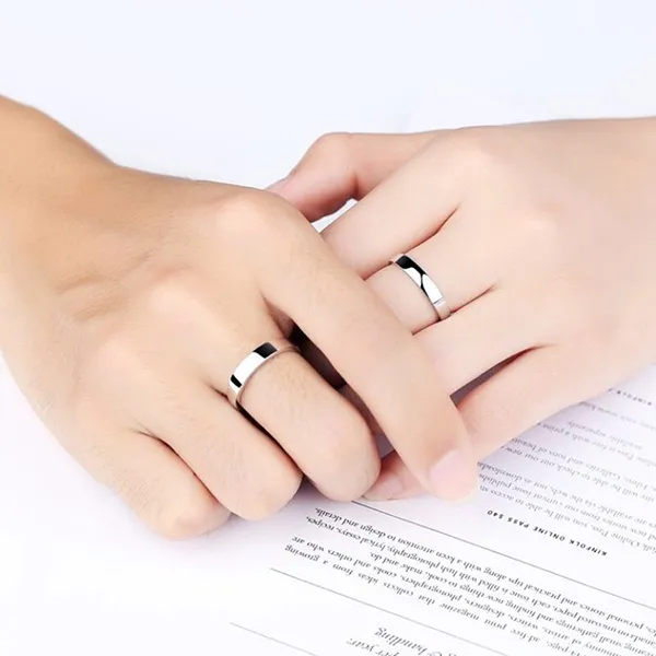 Nhẫn Đôi LiLi Jewelry Trơn Basic Lili_513313 Màu Bạc