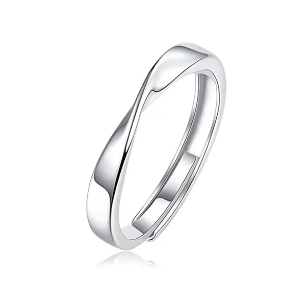 Nhẫn Đôi LiLi Jewelry Vô Cực Đính Kim Cương Moissanite Lili_053677 Màu Bạc - Trang sức - Vua Hàng Hiệu