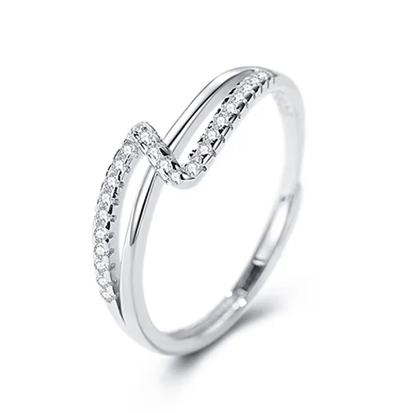 Nhẫn LiLi Jewelry Adelaide Đính Đá CZ Lili_627731 Màu Bạc