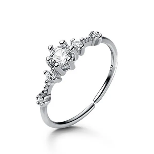 Nhẫn LiLi Jewelry Beautiful Girl Đính Đá Cz Lili_622996 Màu Bạc