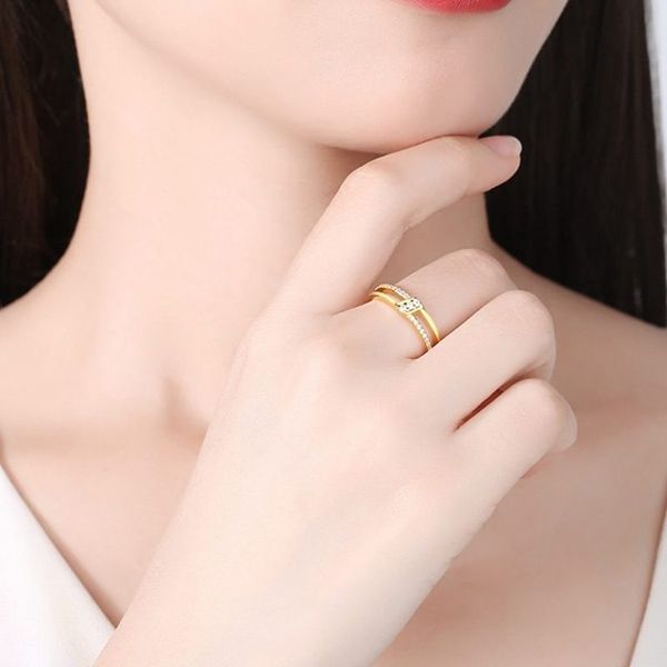 Nhẫn LiLi Jewelry Đính Đá Cz Honey Lili_729242 Màu Vàng - 1