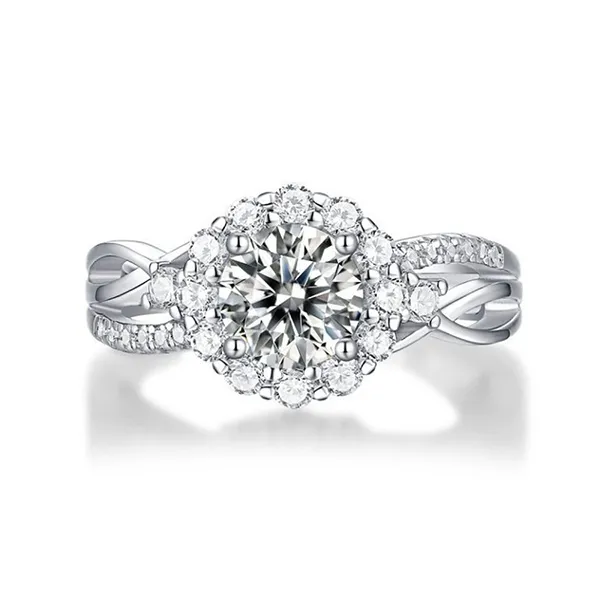 Nhẫn LiLi Jewelry Đính Kim Cương Moissanite Elfleda Lili_564974 Màu Bạc - Trang sức - Vua Hàng Hiệu