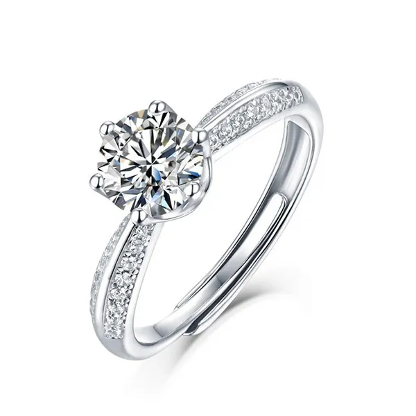 Nhẫn LiLi Jewelry Đính Kim Cương Moissanite 3 Carat Lili_563524 Màu Bạc - Trang sức - Vua Hàng Hiệu