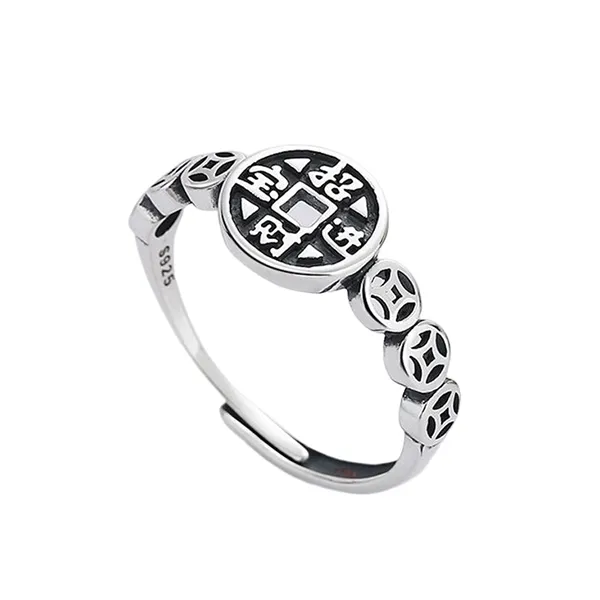Nhẫn LiLi Jewelry Đồng Xu Kim Tiền Lili_913222 Màu Bạc - Trang sức - Vua Hàng Hiệu
