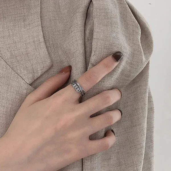 Nhẫn LiLi Jewelry Đồng Xu Kim Tiền Nhiều Vòng Lili_726791 Màu Bạc - Trang sức - Vua Hàng Hiệu