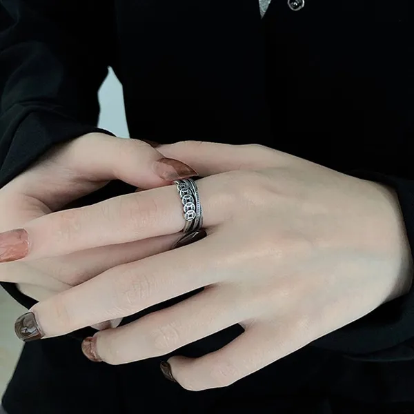 Nhẫn LiLi Jewelry Đồng Xu Kim Tiền Nhiều Vòng Lili_726791 Màu Bạc - Trang sức - Vua Hàng Hiệu