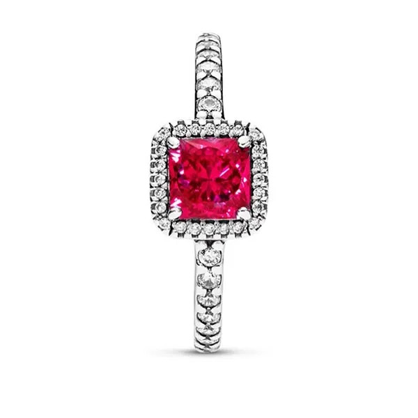 Nhẫn Pandora 190947SRU Women's Ring Zirconia Màu Hồng Bạc Size 50