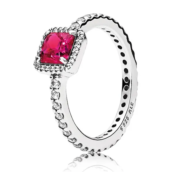 Nhẫn Pandora 190947SRU Women's Ring Zirconia Màu Hồng Bạc Size 50