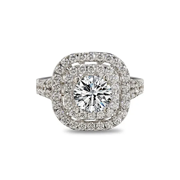 Nhẫn Sherlyn Diamond RS572#8(3) Vàng Trắng 18k Đính Kim Cương Màu Trắng